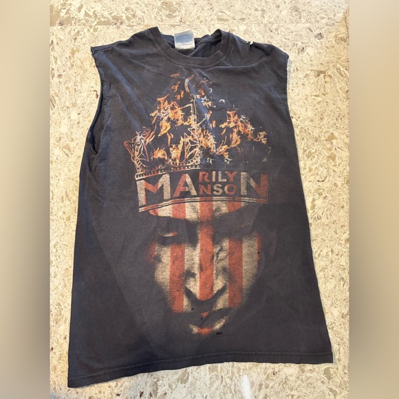 Vintage Marilyn Manson Sleeveless Tee - Picture 1 of 2